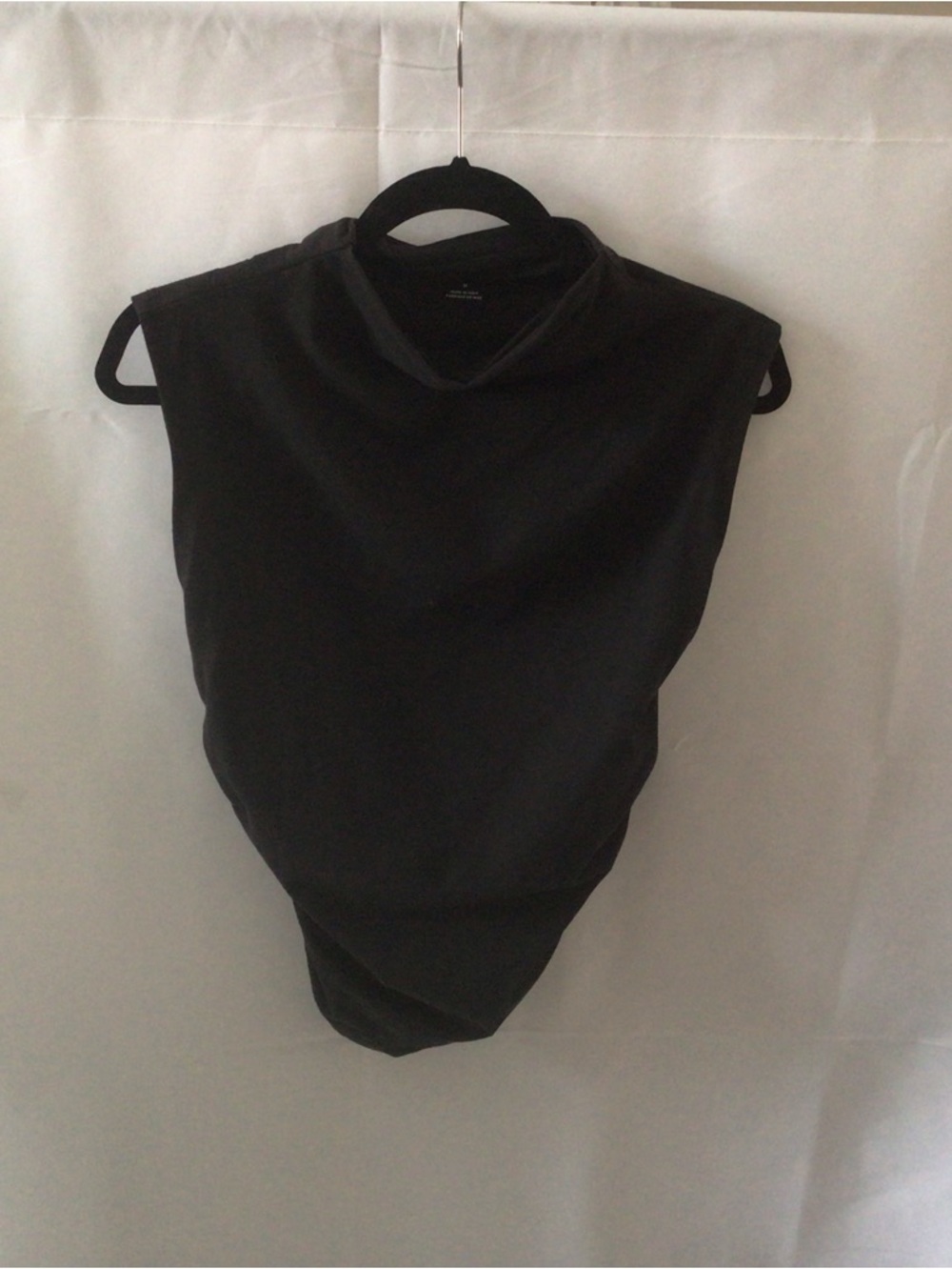 Maeve Black Mock Neck Sleeveless Top